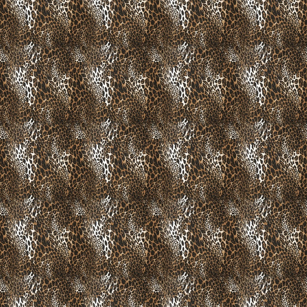 Animal Print Print on Satin Georgette OM DW 56 C1