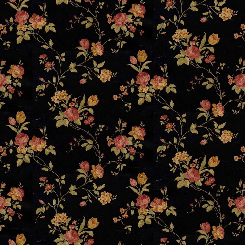 Floral Print design with Black base colour OM PS 331 C1