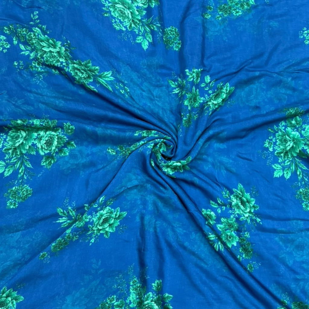 Gazal Gupta Floral Print design Fabric Pure Silk OM SG 262 C2