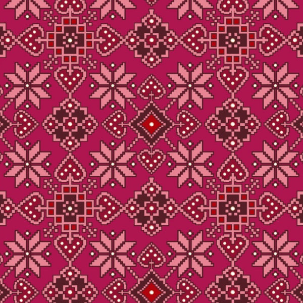 Patola Print design with Pink  base colour OM PS 461 C1