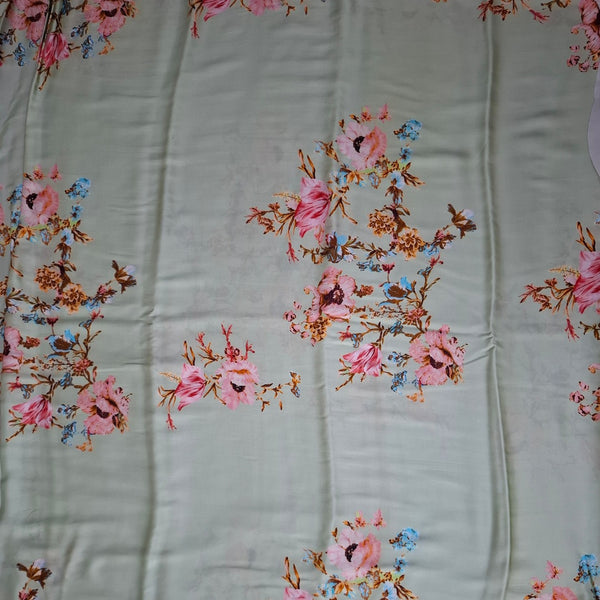 Floral Print design with Summer green base  colour OM SG 266 C1