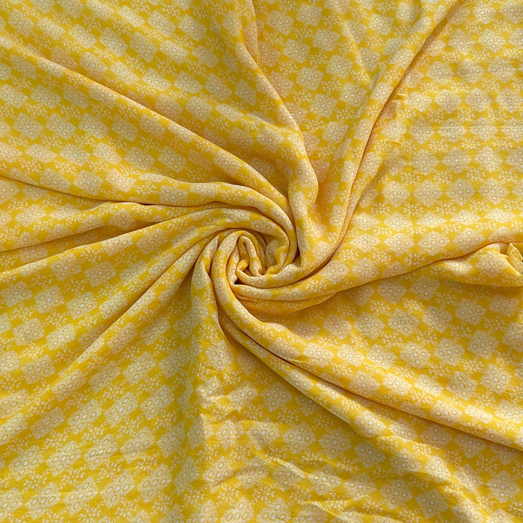 Traditional small motif print design with Yellow base colour OM PS 491 C1