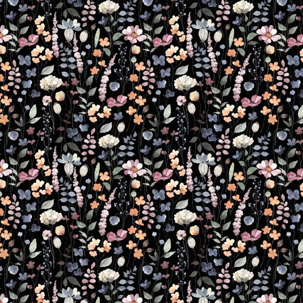 Floral Opulence: OM Fabs' 100% Polyester Satin Georgette Collection OM SS 44 C2