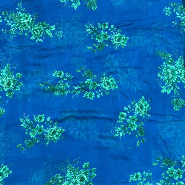 Gazal Gupta Floral Print design Fabric Pure Silk OM SG 262 C2