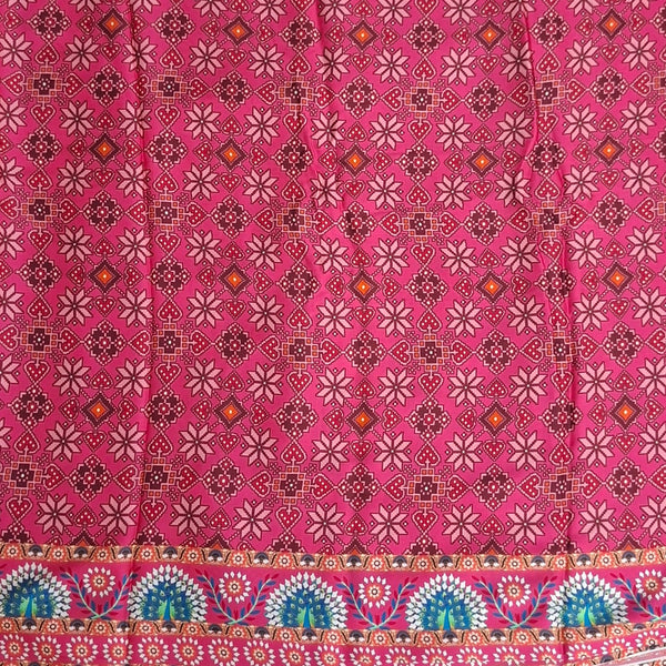 Patola Print design with Pink  base colour OM PS 461 C1