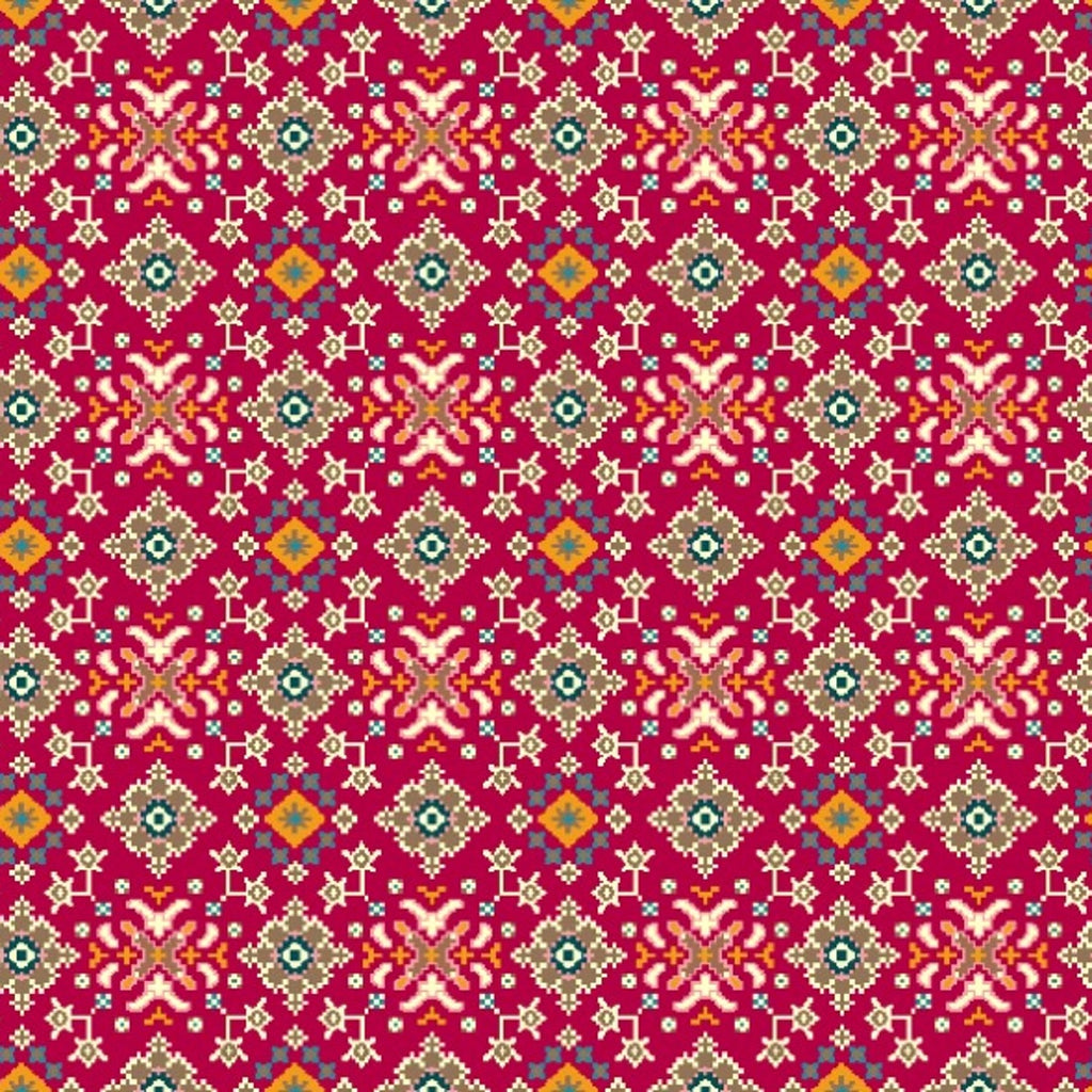 Patola Print design with Pink base colour OM DW 110 C1