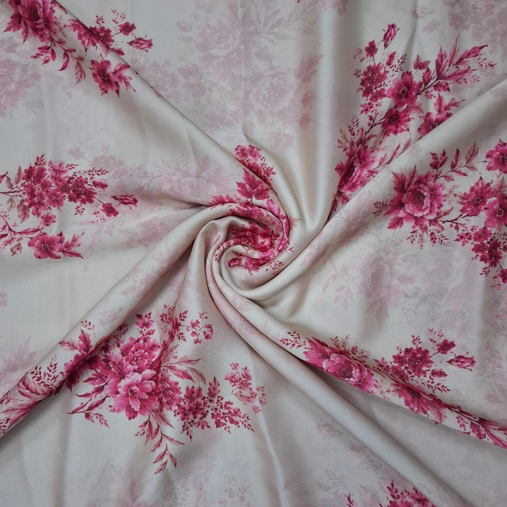Gazal Gupta Floral Print design Fabric Pure Silk OM SG 262 C1