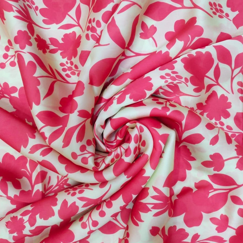 "Blooming Beauty: Elevate Your Style with Satin Georgette's Floral Patterns!