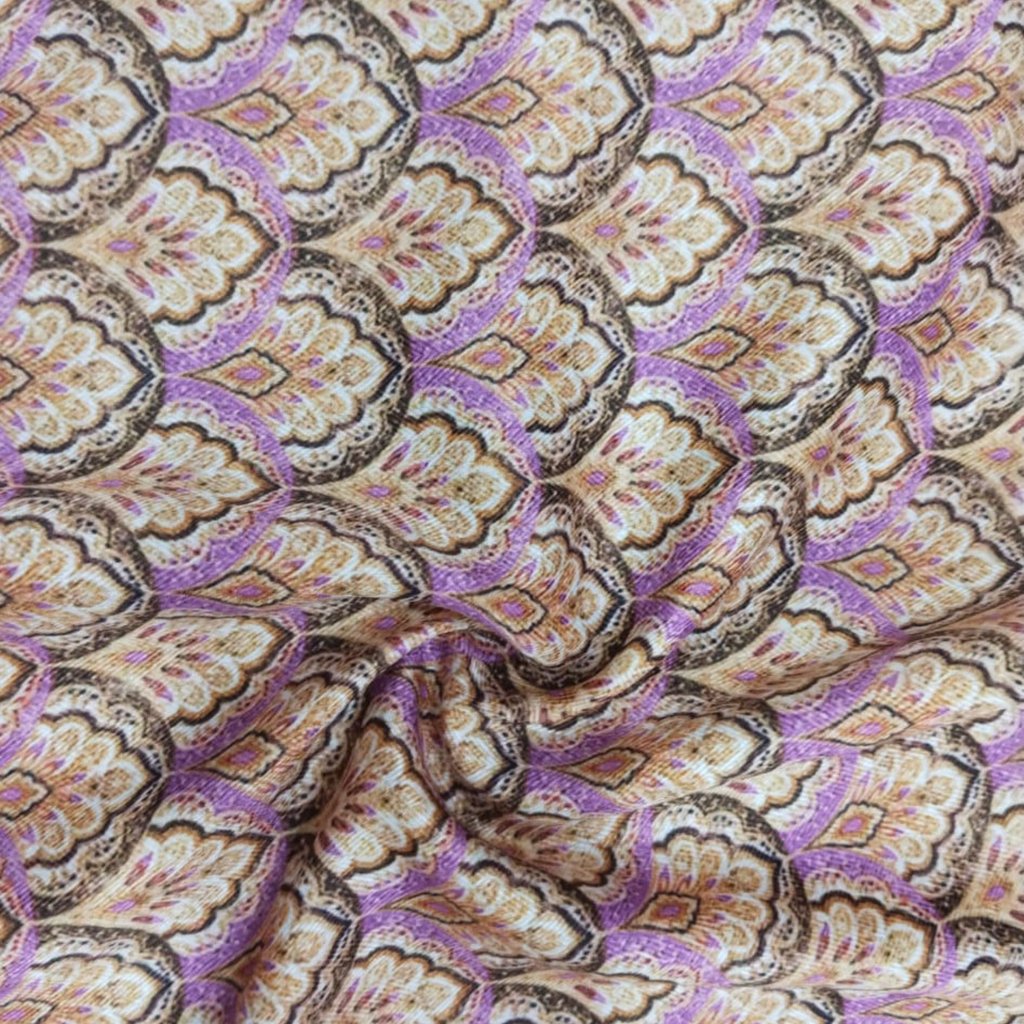 Traditional Printed Fabric Material: Traditional Pashmina Pink