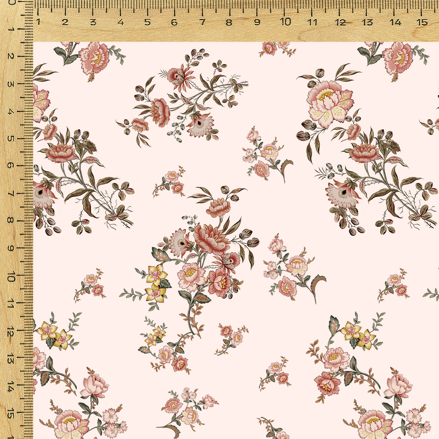 Traditional Printed Fabric Material Traditional Modal Satin Pink