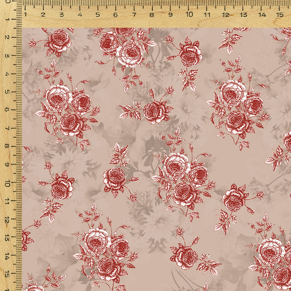 Floral Printed Fabric Material Floral Linen OM RJ 947
