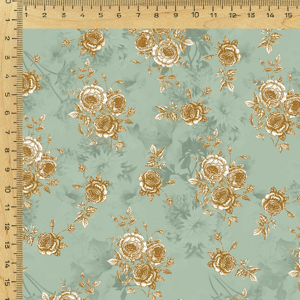 Floral Printed Fabric Material Floral Linen Red OM RJ 947