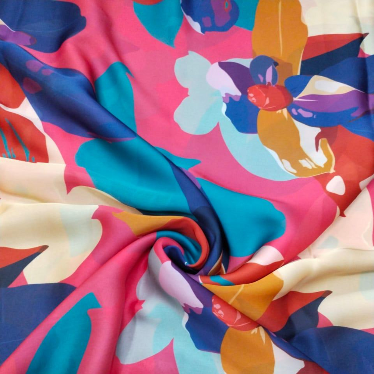 Crafted Luxury: OM Fabs' MultiColor Abstract Digital Prints – omfabs.com
