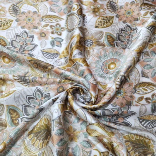 OM Fabs Presents: The Pinnacle of Creativity with Satin Georgette Abstract Fabric