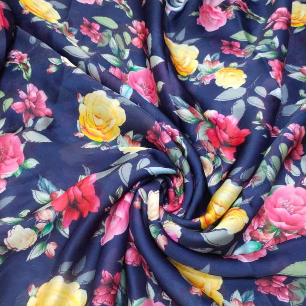 Floral OM Fabs: A Blossom of Polyester Elegance