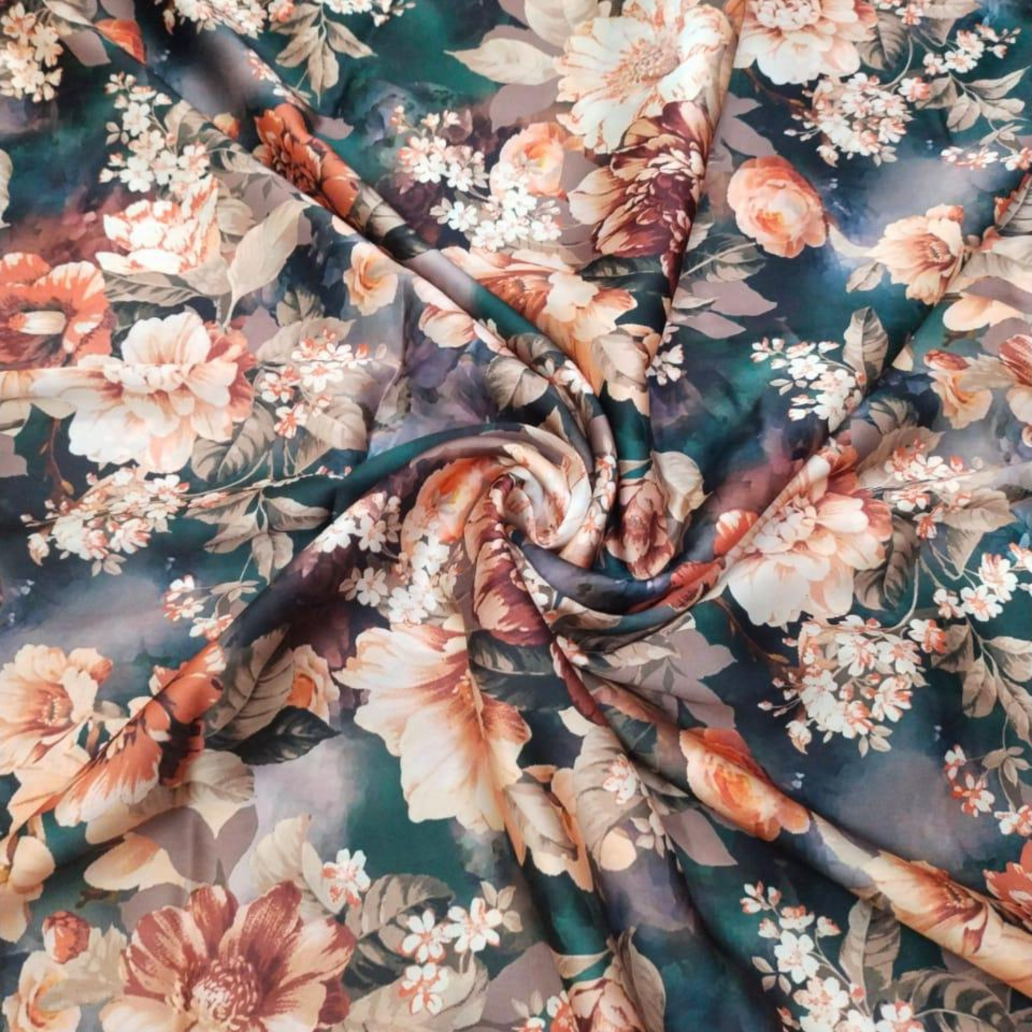 OM Fabs Unveils New Fabric Elegance: Explore Satin Georgette Floral