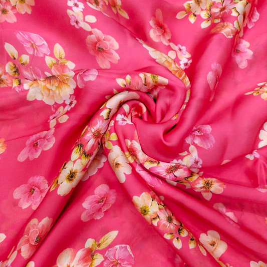 Floral OM Fabs: The Epitome of Polyester Luxury