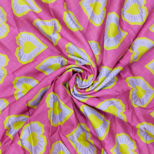 Elevate Your Fashion with OM Fabs' Multicolor Abstract Pattern Fabrics